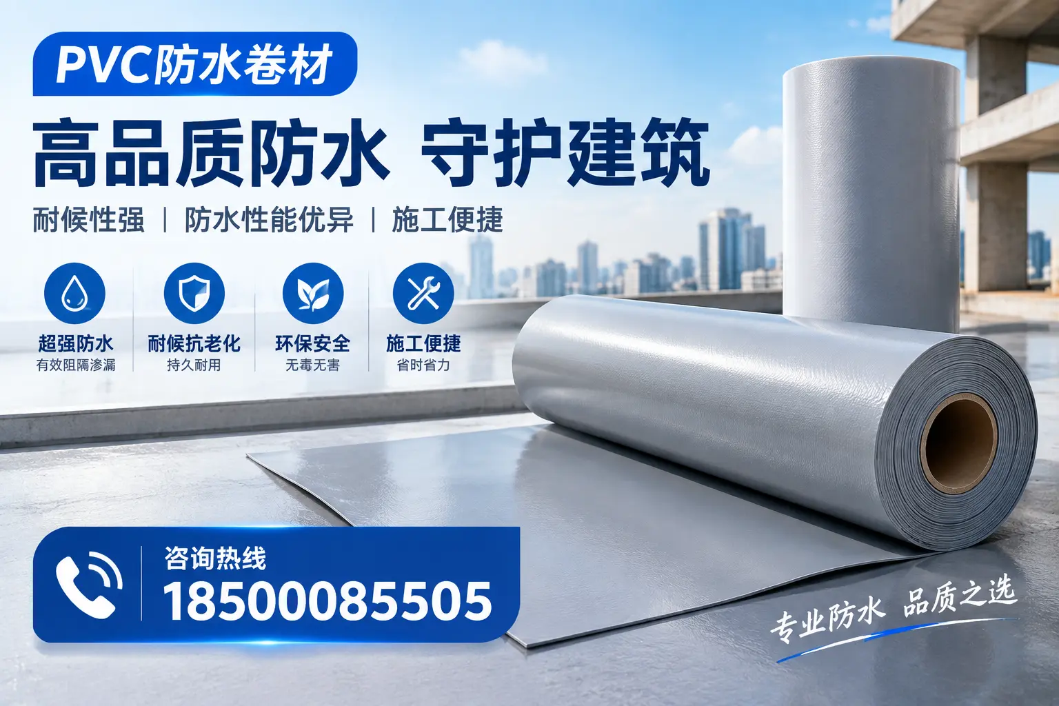 PVC防水卷材的防水效果评测，适合镇江的科学依据